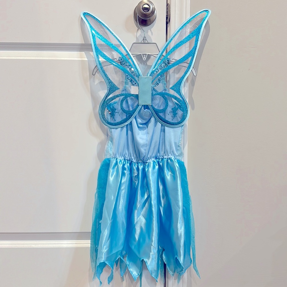 Disney Silvermist (Tinkerbell) Dress with Removable  Wings (Fairy)